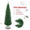 PVC Artificial Slim Pencil Christmas Tree with Metal Stand Ideal for Small Spaces